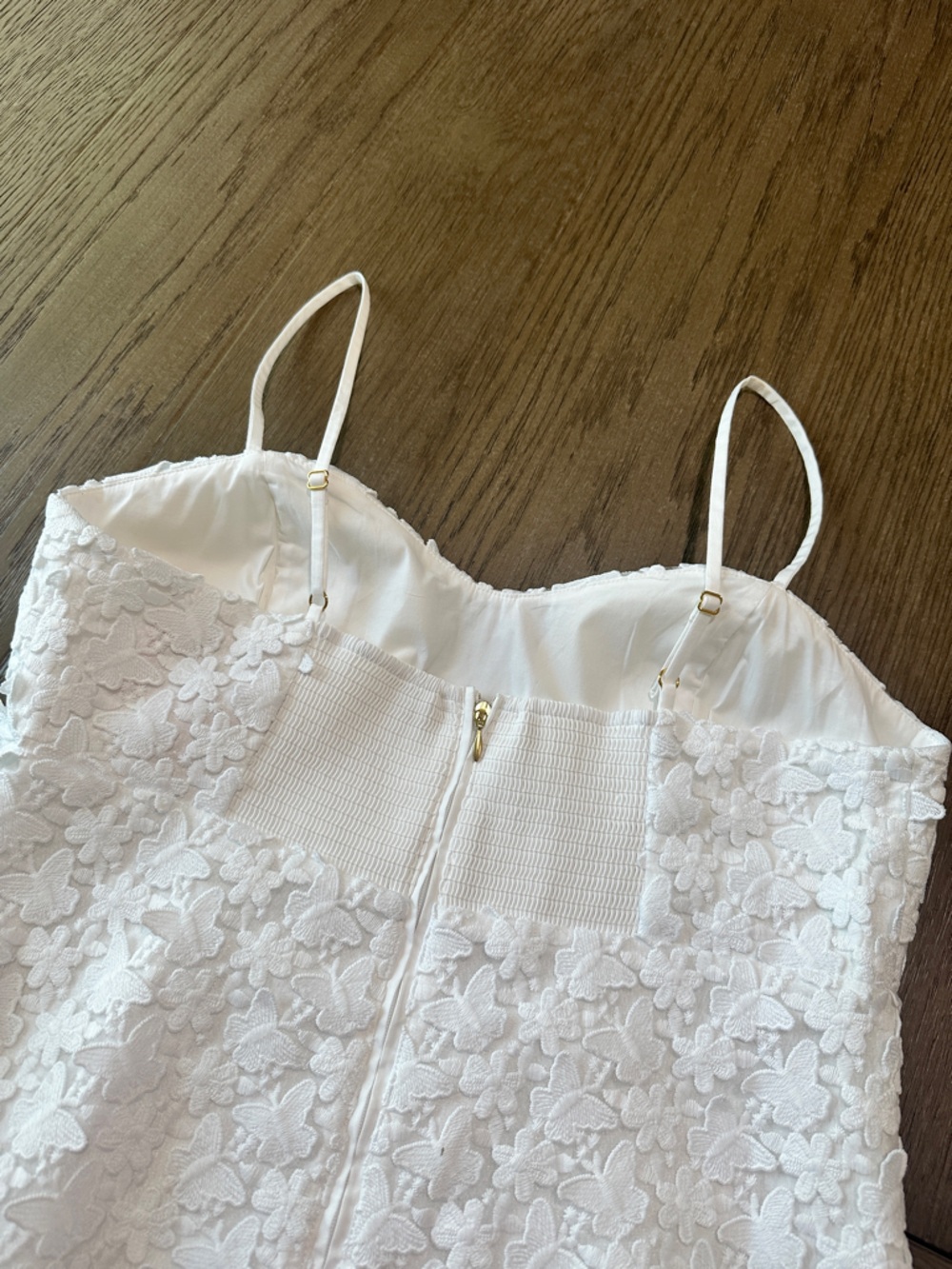 Lilly Pulitzer White Gillian Lace Maxi Dress Butterfly Size 8 - Picture 11 of 15